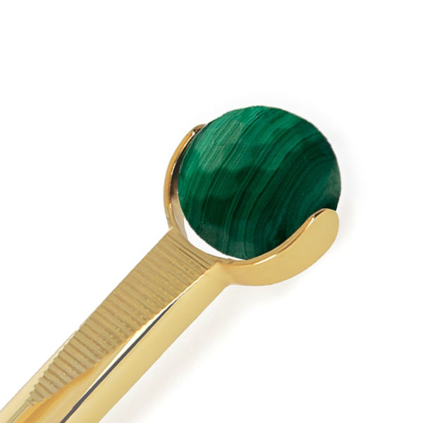 PRECIOUS CONTOURING FACIAL MASSAGER MALACHITE & GOLD