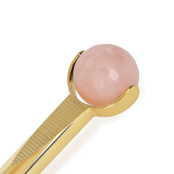 PRECIOUS CONTOURING FACIAL MASSAGER ROSE QUARTZ & GOLD